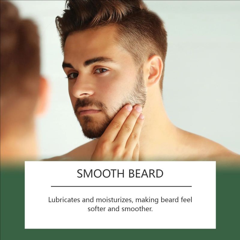 Men Beard Nourishing Oil Trim Care Reduce Loss Strengthen Soften Prevent Frizz Improve Nourish Promote Regrowth Beard Growth Oil