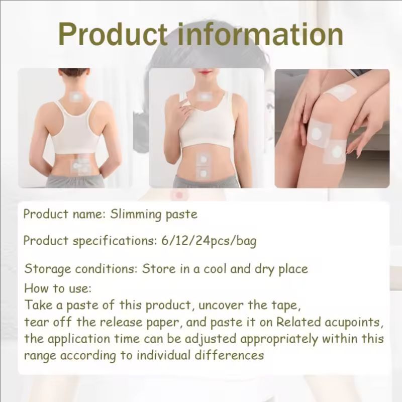 10pcs/20pcs Body Shaping Patches Fast Burning Fat Lymphatic Improve Stomach Belly Slimming Stickers for Female Male Reduce Swelling