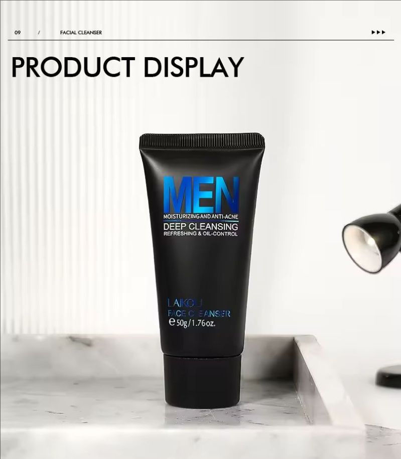 Men Facial Cleanser Face Wash Moisturizing Man Skin Care Oil Control Blackhead Remove Scrub Cosmetics Deep Norishing 50g