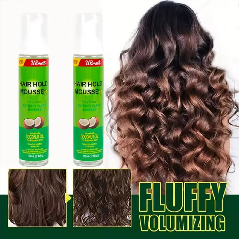 Curly Hair Mousse For Wigs Strong Hold Olive Oil Hair Styling Mousse Anti-Frizz Hair Foam Mousse For Styling Hair Women Men