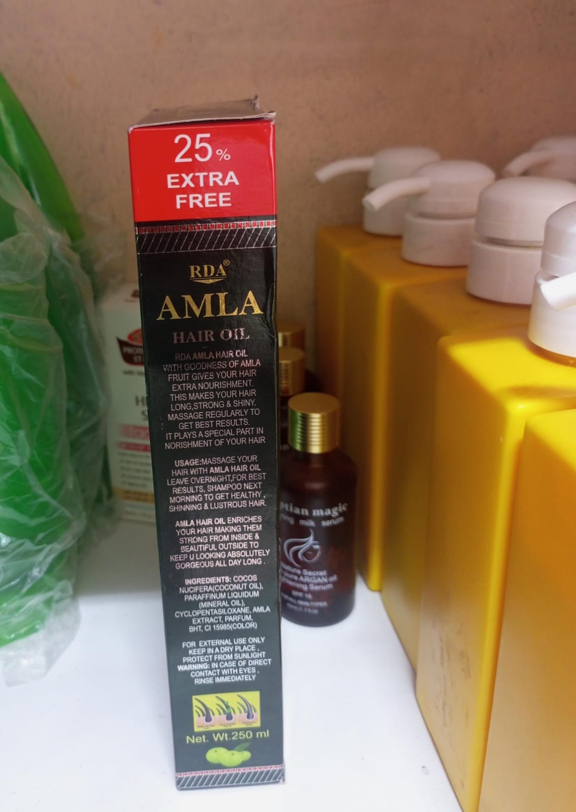 Hair oil Amla Hair oil makes your hair long ,strong and shiny with extra nourishment