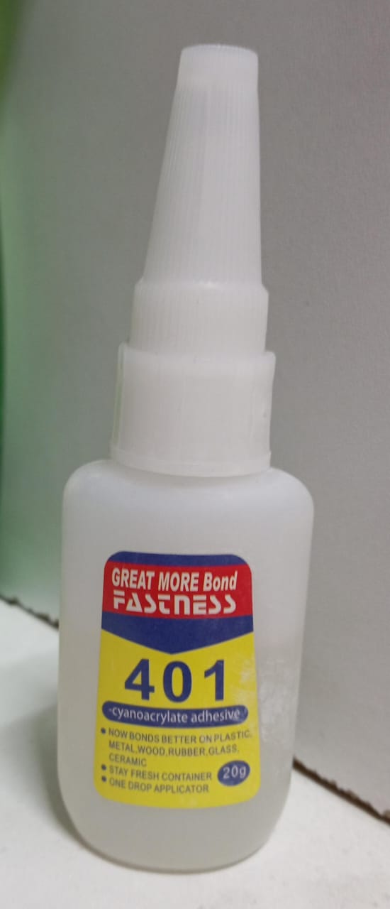 Adhesive glue 401 nail glue Bond fastness 401 cyanoacrylate adhesive also bonds plastic,metal,wood,rubber,glass,ceramic with just one drop glue
