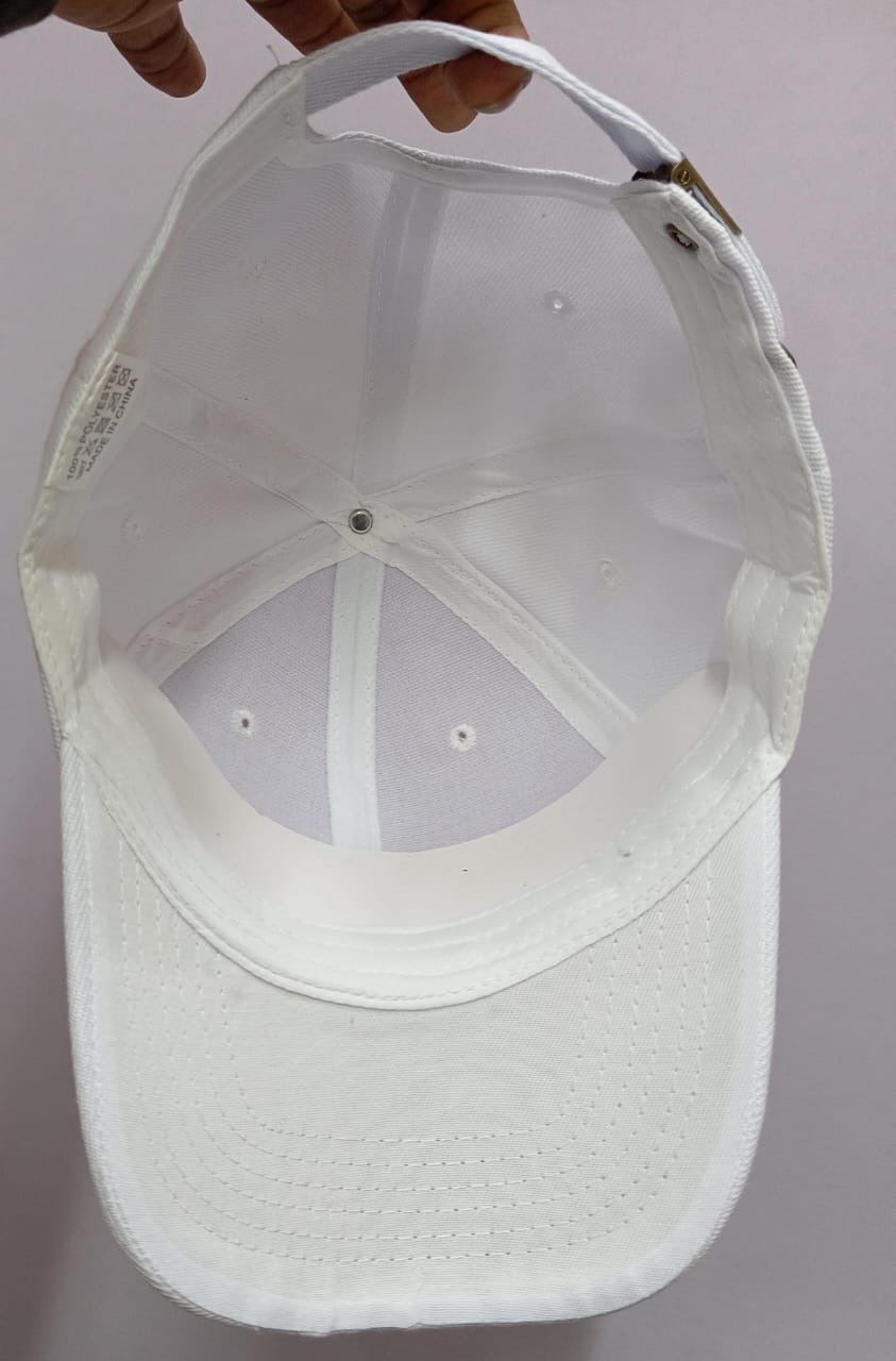 Mens cap smart Adjustable Fits Solid Plain Baseball Hat Classic Unisex Adult Ball Hat white color white cap