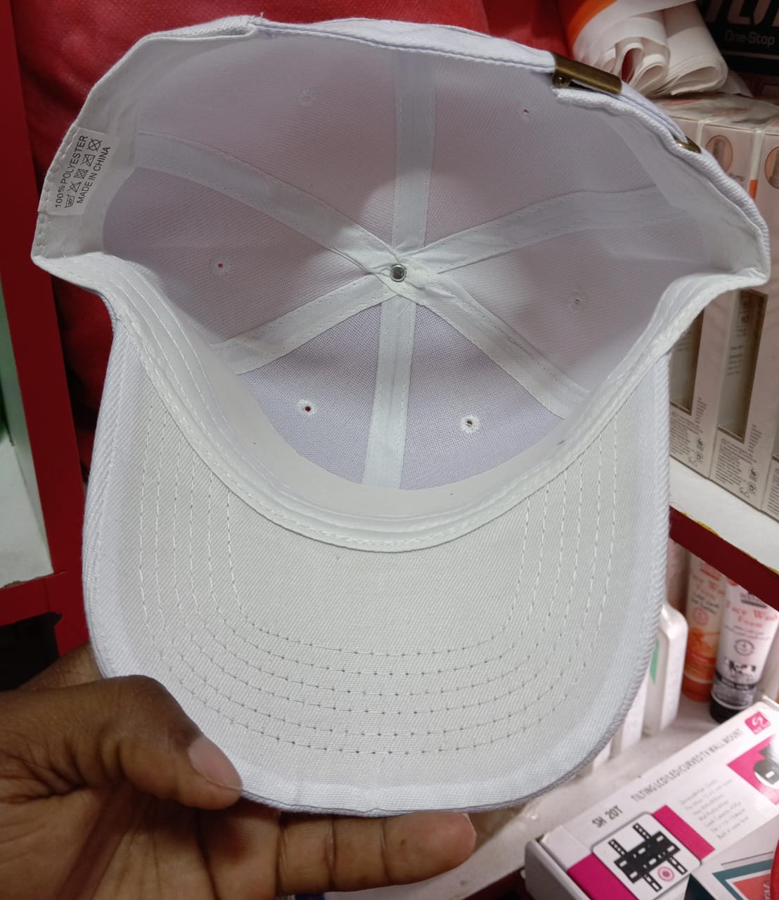 Mens cap smart Adjustable Fits Solid Plain Baseball Hat Classic Unisex Adult Ball Hat white color white cap