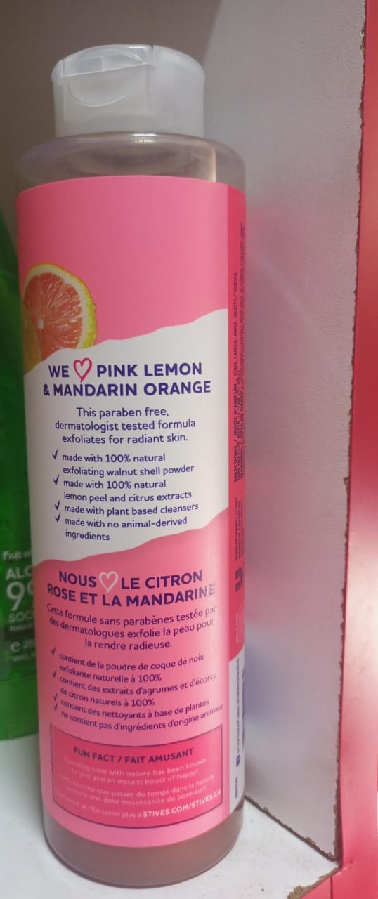 St Ives Body Wash ST. IVeS exfoliating body wash pink lemon & mandarin orange made with 100%natural exfoliant st.Ives body wash