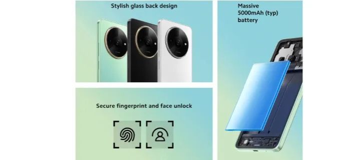 XIAOMI Redmi A3X 6.71" 128GB 4GB RAM 4G Network 5000mAh Battery 8MP AI Camera 10W Fast Charging Fingerprint Sensor Android 14 Smart Phones