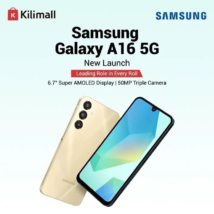 SAMSUNG GALAXY A16 4GB RAM 128GB ROM DUAL SIM 5000MAH 90HZ refresh speed 25W 50MP camera Samsung Galaxy SMARTPHONE