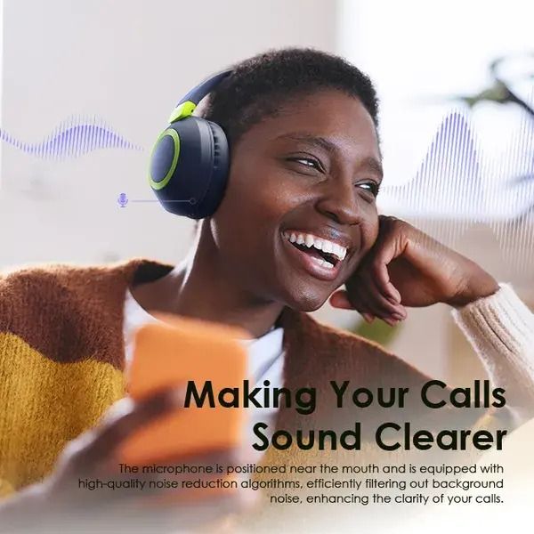 Oraimo BoomPop 2S Headphone OHP-610S.Powerful Deep Bass Wireless Headset,upto 60 hrs play time,long lasting and durable,compatible with all devices Oraimo headphones