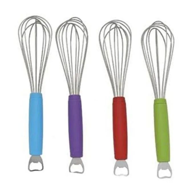 Heavy Egg whisk Colors:green,pink,purple and blue Stainless Steel Whisk Mixer Wire Cake Egg Frother Beater Baking Tools Kitchen Tool egg beater