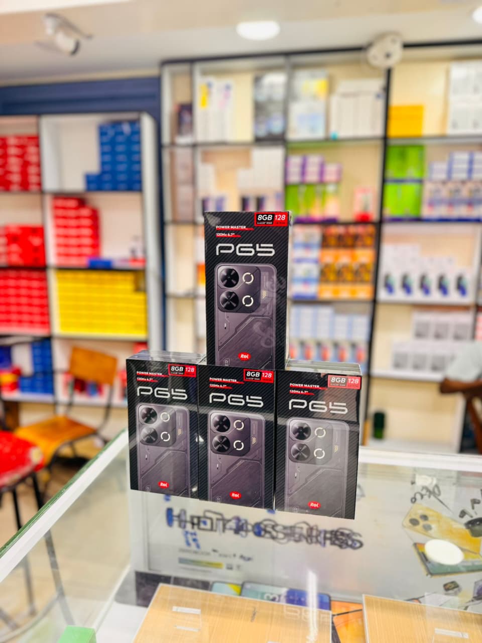 Itel P65 6.6" Display,128GB ROM Storage 8GB RAM(4GB RAM+4GB RAM) 50MP Camera 18Watts Fast Charger 5000mAh long lasting POWER MASTER battery smartphones