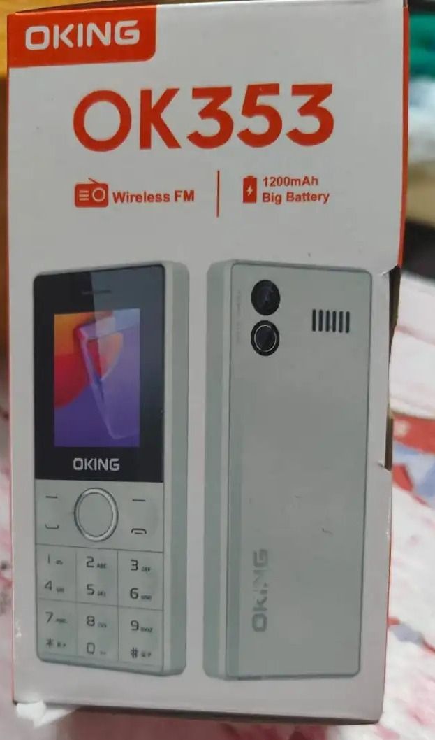 Oking 353 OKING OK353  1.77 inch screen Display 1200mAH battery, bright flashlight with big buttons and back camera and wireless FM featured phone