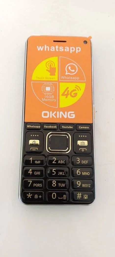 OKING SMART WHATSAPP 4G 16GB memory supports whatsapp and tiktok with dual sim bright flashlight detachable battery featured phone