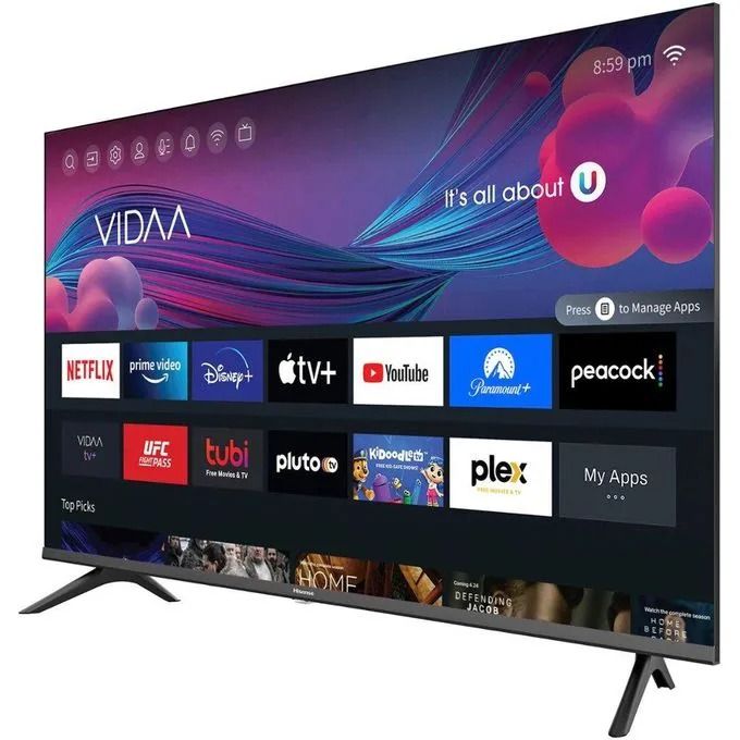 HISENSE 43 inch TV Hisense 43A4 frameless smart TV full HD resolution A4K series Netflix,Youtube,DTS,wifi,inbuilt decorder VIDAA OS Hisense smart tv