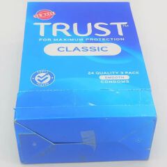 Trust condoms pack box Trust Classic Condoms pack of 72 condoms for maximum protection