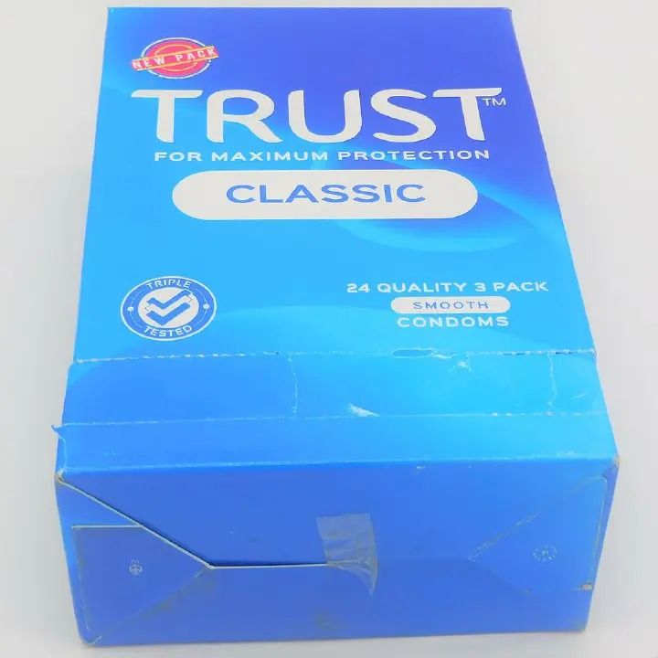 Trust condoms pack box Trust Classic Condoms pack of 72 condoms for maximum protection