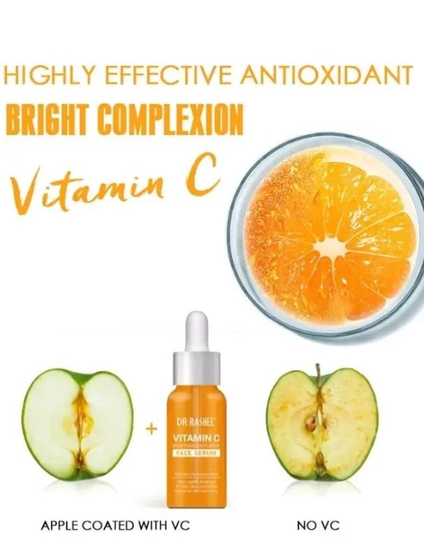Dr Rashel Vitamin C Face Serum Hyaluronic Acid and Anti Aging Vitamin C Niacinamide Skin Care For Face Treatment Dr Rashel Vitamin C Watermelon For All Skin Types