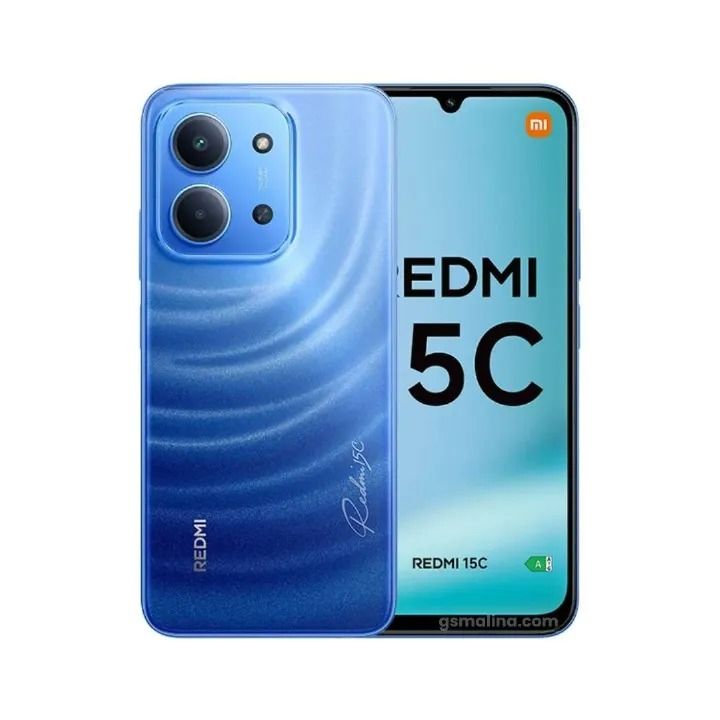 REDMI 15C 128GB Storage Upto 8(4+4)GB Ram 6.9'' FHD Immersive screen Display 50MP Main Camera + 8MP front 6000mAh 33W Fast Charger Xiaomi Hyper OS Side Fingerprint Smartphone