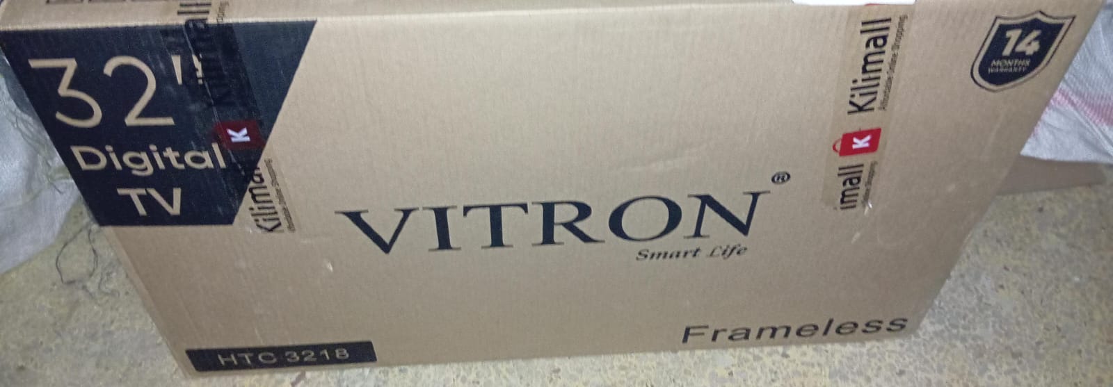 Vitron 32 Inch Frameless Digital LED TV with Inbuilt Decoder Vitron 32 inch Frameless Television HTC 3218 LED Digital TV DVBT2 1GB+8GB Vitron digital TV
