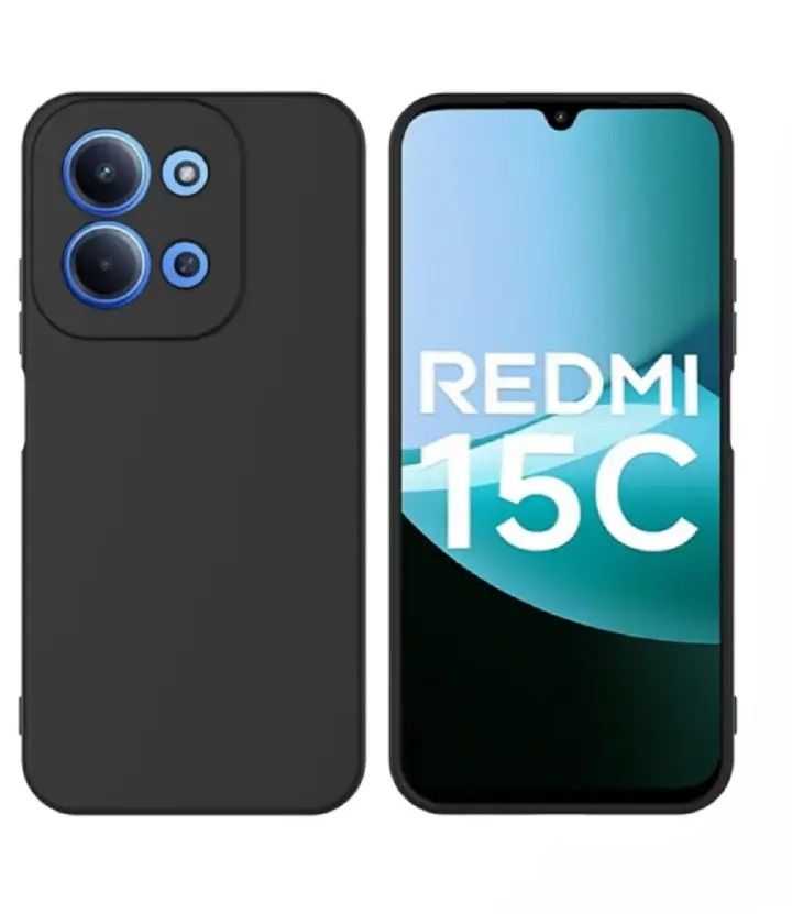 Redmi 15C case Redmi 15 C cover case Xiaomi Redmi 15C Black soft silicone phone case cover