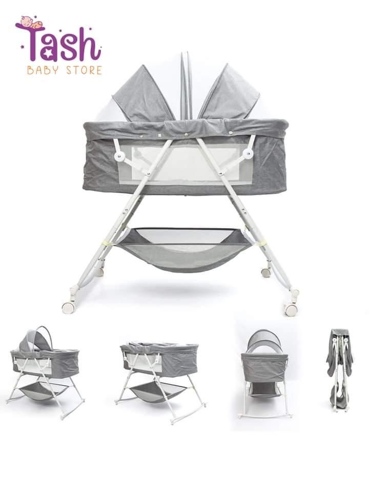 Metal Baby Crib/Baby Bed/Bassinet With A Zipper Plain Color