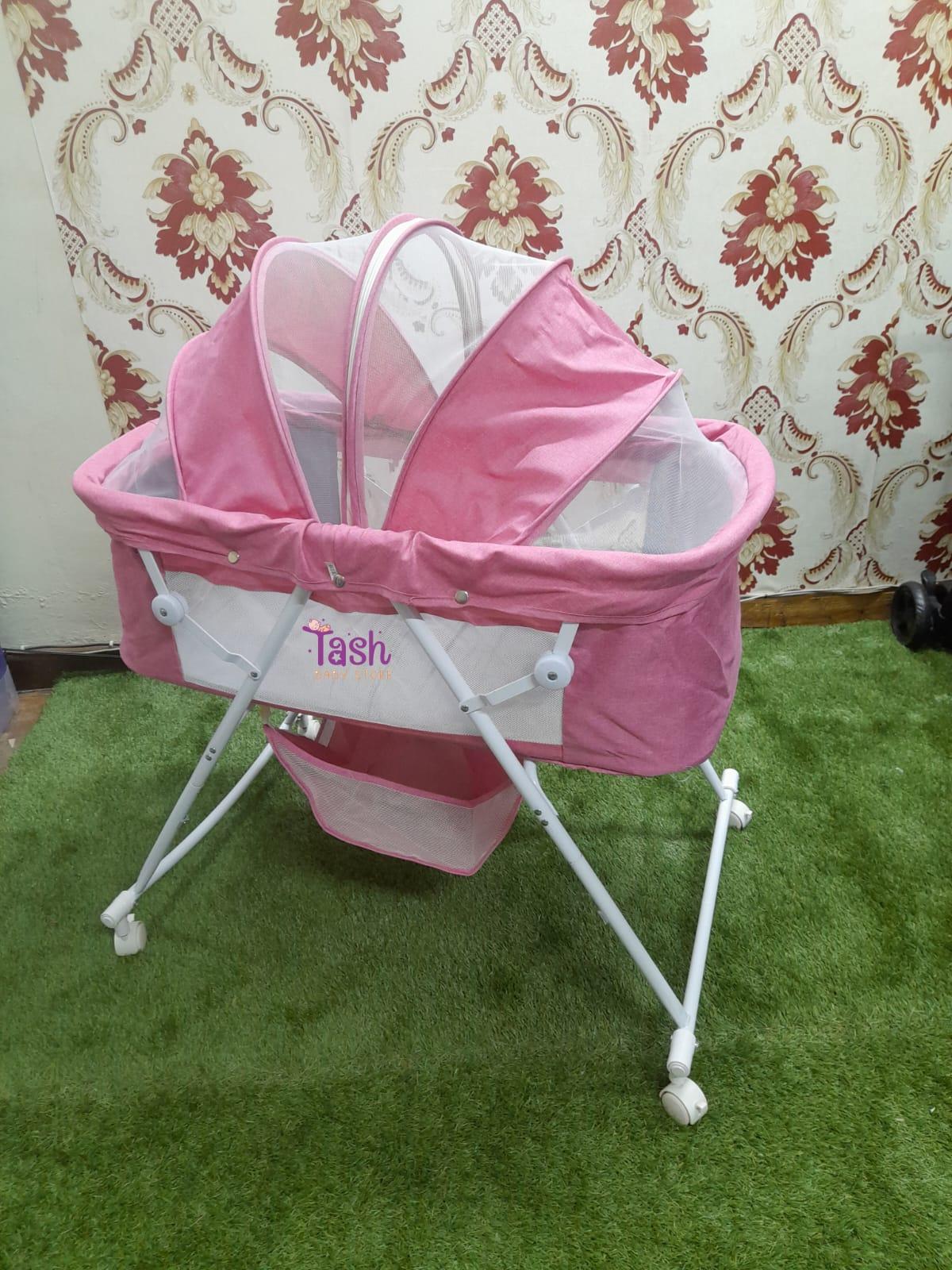 Metal Baby Crib/Baby Bed/Bassinet With A Zipper Plain Color