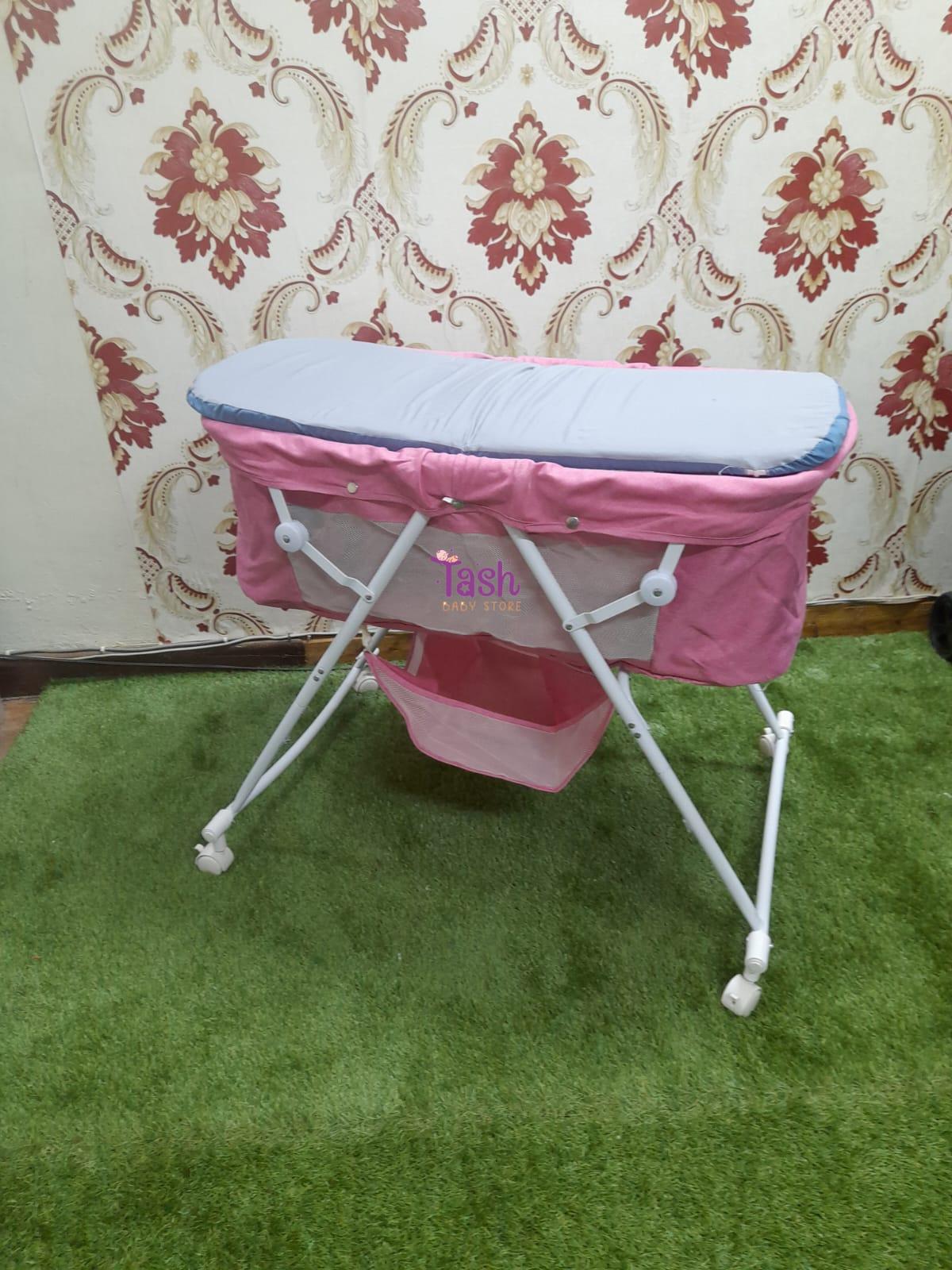 Metal Baby Crib/Baby Bed/Bassinet With A Zipper Plain Color