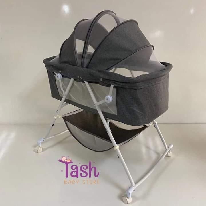 Metal Baby Crib/Baby Bed/Bassinet With A Zipper Plain Color