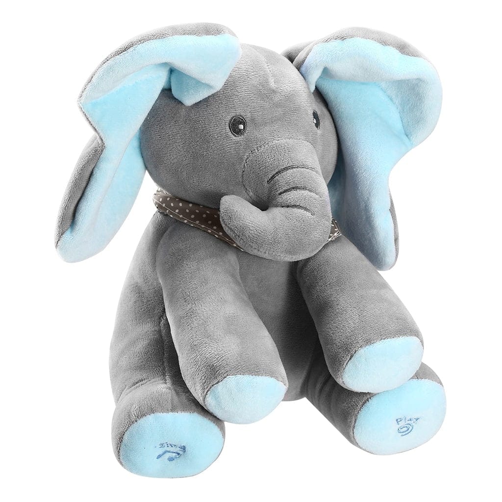Animated Elephant Toys, Plush Singing Elephant with Ears Moving Electric Plush Toy, Adorable Elephant