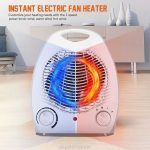 Nunix room fan Heater 3-position power knob: wind, warm wind, hot wind.