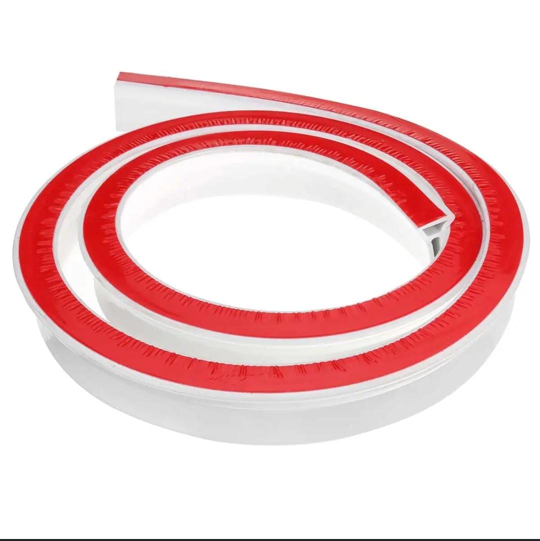 2 METERS Silicone Water Stopper with Glue Collapsible Threshold Water Dam Barrier Strip for Shower