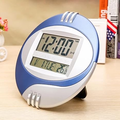Kenko Temperature Display Digital Wall Electronic Clock LCD Moderne Calendar LED Bracket Watch Mute of Home Office Decoration