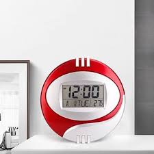 Kenko Temperature Display Digital Wall Electronic Clock LCD Moderne Calendar LED Bracket Watch Mute of Home Office Decoration