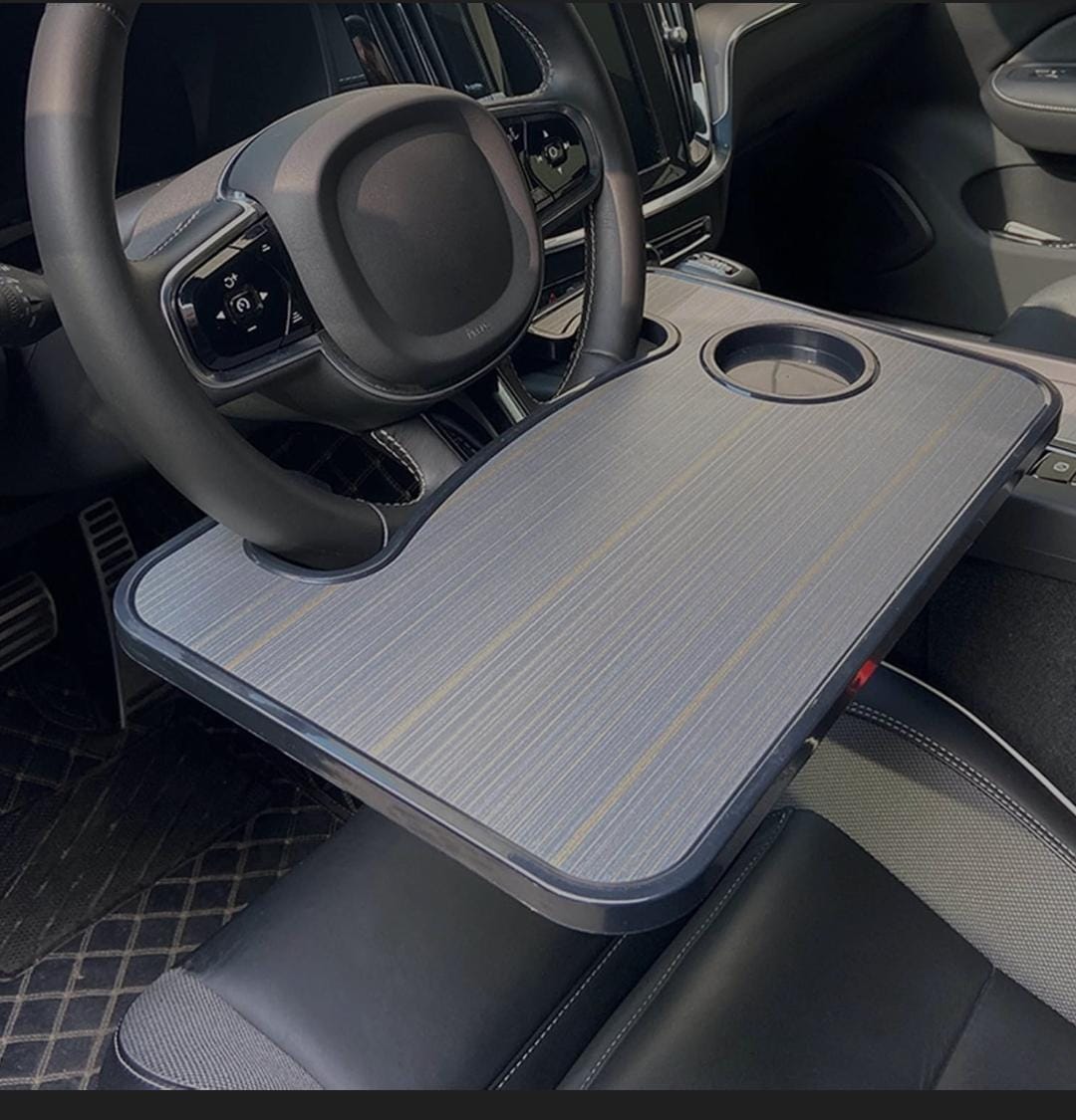Car Table Tray, Steering Wheel Desk for Laptop and Vehicle Seat Mount Notebook Laptop Eating Desk,