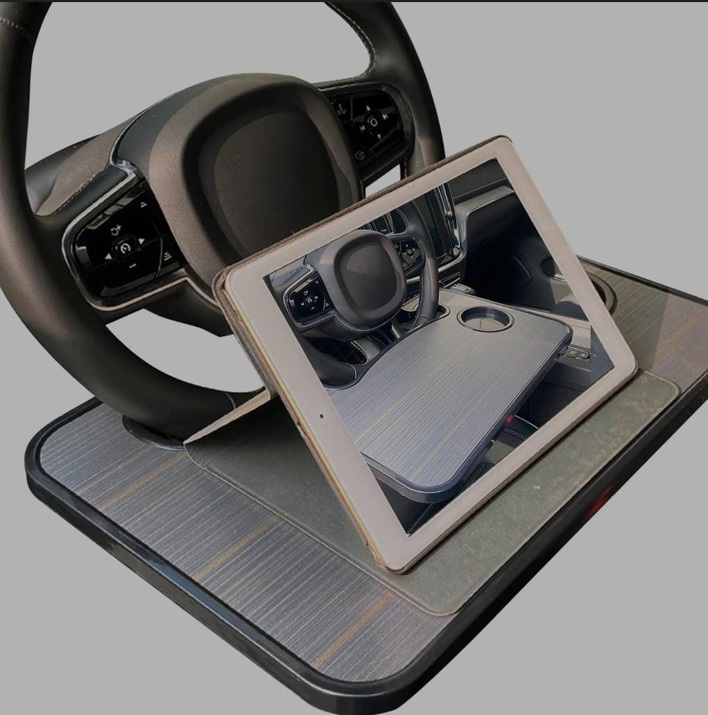 Car Table Tray, Steering Wheel Desk for Laptop and Vehicle Seat Mount Notebook Laptop Eating Desk,