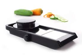 Ganesh Adjustable Plastic Slicer, 1-Piece, Black/Silver