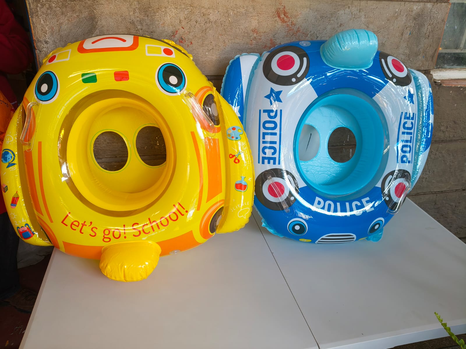 Kids Inflatable Swimming Seat Safety Floaters Beach Swimming Pool Care Aid Trainer Float Ring