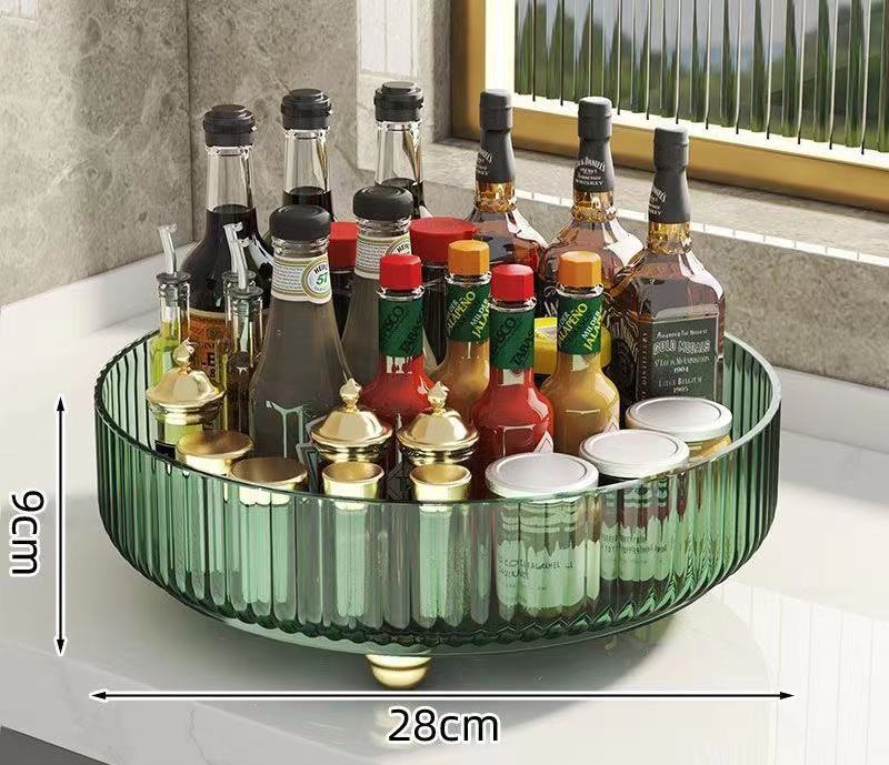 360 Rotating Makeup Organizer Spinning Acrylic Clear for Jewelry Storage
