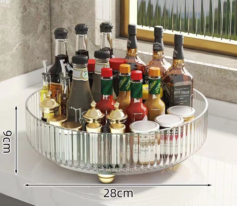 360 Rotating Makeup Organizer Spinning Acrylic Clear for Jewelry Storage
