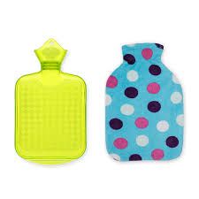 Rubber Hot Water Bag (with cover), Hot Bag, Heating Pad, Hot Water Bag for Pain Relief, Period Pain, Hot Water Bottle, Rubber Bottle (Multicolor)