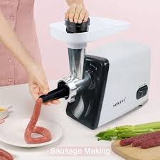 SOKANY SK-312 Electric Meat Grinder, 2500W Max Ultra Powerful, 3 in 1 Multifunction Electric Meat Grinder, Sausage Stuffer, 1 Cutting Blade, 3 Grinding Plates & Kubbe Attachment