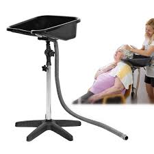 Hair Washing Sink, Portable Height Adjustable Salon Deep Shampoo Basin Sink Hair Washing Bowl with Drain Hose for Home Barber Shop Beauty Salon Spa