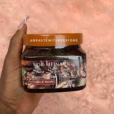 DR MEINAIER Shea Sugar Scrub, Coffee & Matcha Whitening Scrub, 650g