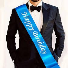Birthday Sash for Women,Men,Girls and Boys,