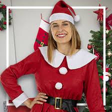 size XL Womens Mrs Santa Claus Suit Christmas Festive Xmas Costume Dress,belt , hat