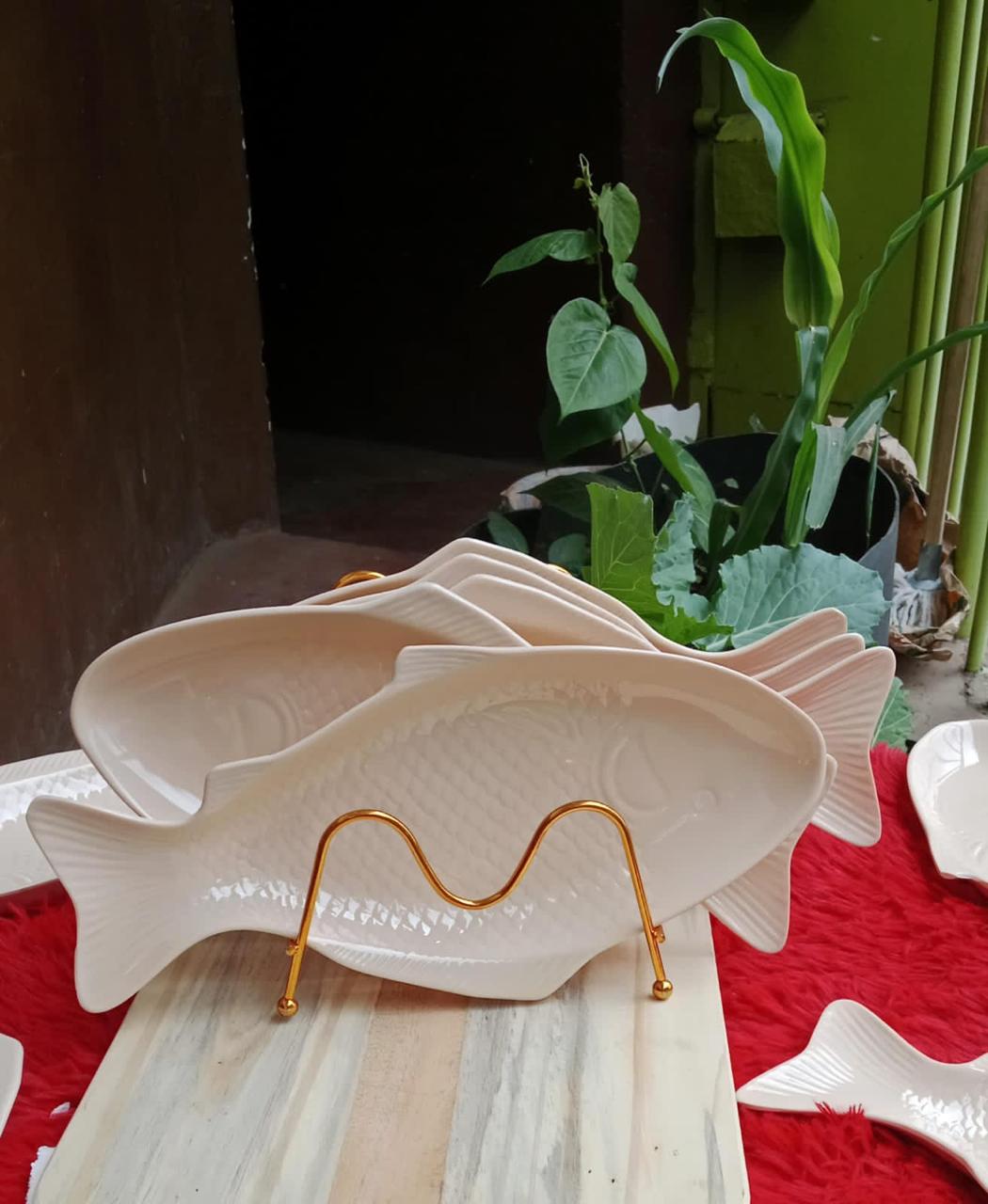 12pcs Plate melamines Serving Platters Dinner Dish Salad Plate for Kitchen Dinner Table Round Tray Fish Serving Dish