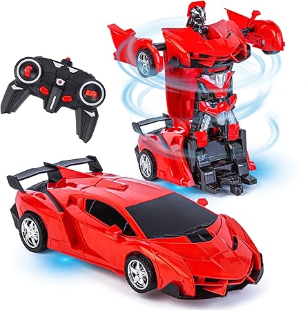 Transforming Robot Toy Cars Remote Controlled Deformed Cars for Boys Electric Rechageable