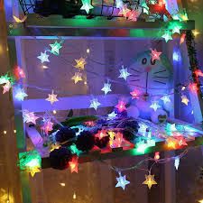 5M LED Star Fairy Lights Battery Operated, Christmas Twinkle Lights Indoor Outdoor for Bedroom Canopy Patio Wedding Party Ramadan Home Decorations