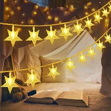 5M LED Star Fairy Lights Battery Operated, Christmas Twinkle Lights Indoor Outdoor for Bedroom Canopy Patio Wedding Party Ramadan Home Decorations