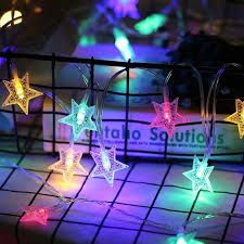5M LED Star Fairy Lights Battery Operated, Christmas Twinkle Lights Indoor Outdoor for Bedroom Canopy Patio Wedding Party Ramadan Home Decorations