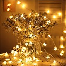 5M LED Star Fairy Lights Battery Operated, Christmas Twinkle Lights Indoor Outdoor for Bedroom Canopy Patio Wedding Party Ramadan Home Decorations